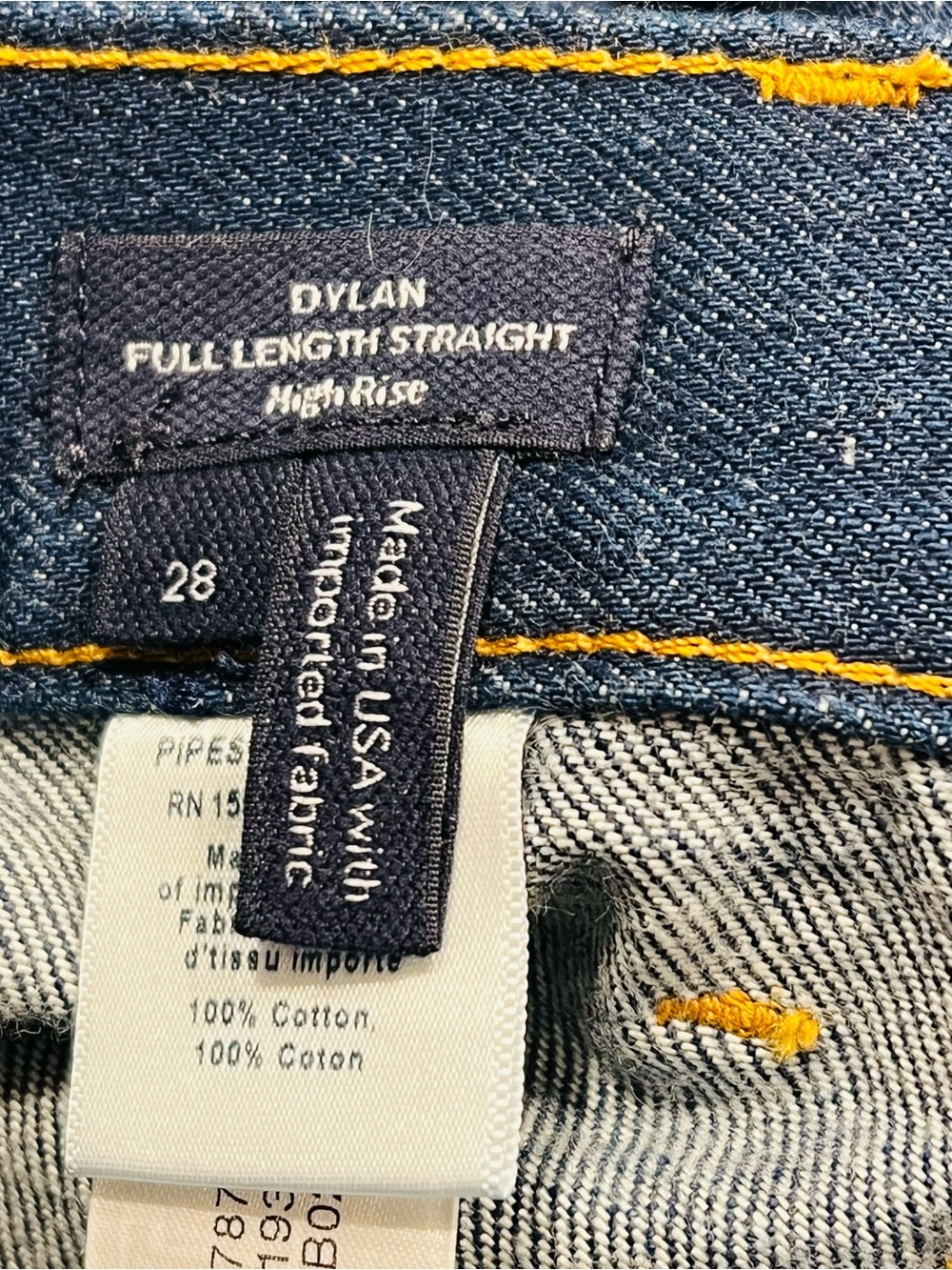 NWOT Veronica Beard Dylan High-Rise Straight Cuffed Jeans Sz-28 - Picture 6 of 8